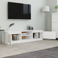 TV Cabinet White 140x40x35.5 cm Living room Kings Warehouse 