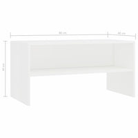 TV Cabinet White 80x40x40 cm Living room Kings Warehouse 