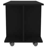 TV Cabinet with Castors Black 80x40x40 cm living room Kings Warehouse 