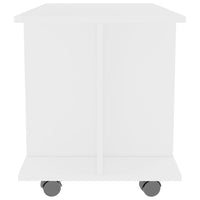 TV Cabinet with Castors White 80x40x40 cm Kings Warehouse 