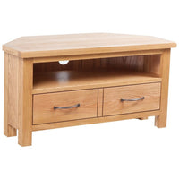 TV Cabinet with Drawer 88 x 42 x 46 cm Solid Oak Wood Kings Warehouse Default Title 