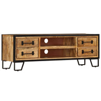 TV Cabinet with Drawers 120x30x40 cm Solid Mango Wood Kings Warehouse Default Title 