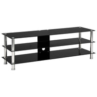 TV Stand Black 120x40x40 cm Tempered Glass Kings Warehouse Default Title 