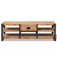TV Stand Solid Acacia Wood 140x40x45 cm Kings Warehouse 