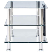 TV Stand Transparent 150x40x40 cm Tempered Glass Kings Warehouse 