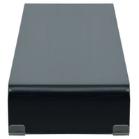 TV Stand/Monitor Riser Glass Black 100x30x13 cm Kings Warehouse 