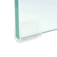 TV Stand/Monitor Riser Glass Clear 100x30x13 cm Kings Warehouse 