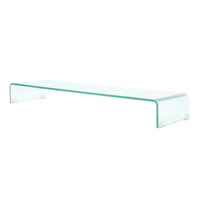 TV Stand/Monitor Riser Glass Clear 100x30x13 cm Kings Warehouse Default Title 