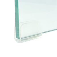 TV Stand/Monitor Riser Glass Clear 120x30x13 cm Kings Warehouse 