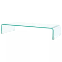 TV Stand/Monitor Riser Glass Clear 70x30x13 cm Kings Warehouse Default Title 