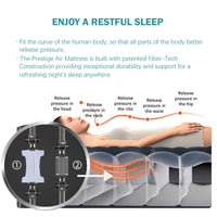 Twin Dura-Beam Prestige Air Bed Built-In USB Electric Pump for Easy Inflation and Deflation Kings Warehouse 