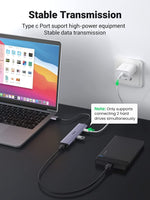 UGREEN 20805 USB 3.0 4-Port Hub with USB-C Power Port Kings Warehouse 