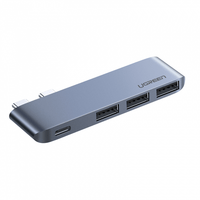 UGREEN 60564 Dual USB-C to USB3.0x3 + USB-C Adaptor Kings Warehouse 