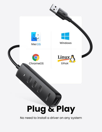 UGREEN 80657 USB 3.0 4-Port Hub Kings Warehouse 