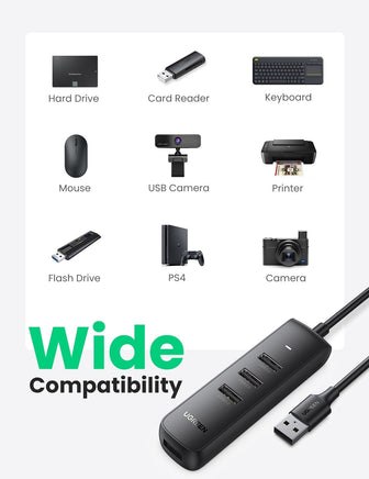 UGREEN 80657 USB 3.0 4-Port Hub Kings Warehouse 