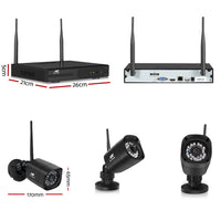 UL-TECH 3MP 8CH NVR Wireless 6 Security Cameras Set Security Supplies Kings Warehouse 