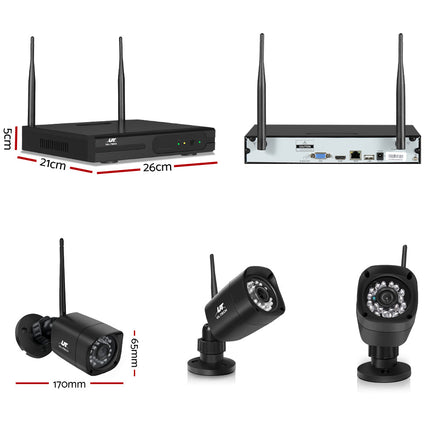 UL-TECH 3MP 8CH NVR Wireless 6 Security Cameras Set Security Supplies Kings Warehouse 