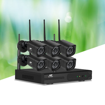 UL-TECH 3MP 8CH NVR Wireless 6 Security Cameras Set Security Supplies Kings Warehouse 