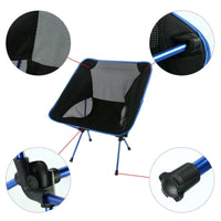 Ultralight Aluminum Alloy Folding Camping Camp Chair Outdoor Hiking Full Blue Kings Warehouse 
