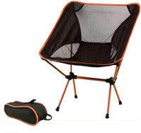 Ultralight Aluminum Alloy Folding Camping Camp Chair Outdoor Hiking Patio Backpacking Brown Kings Warehouse 