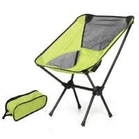 Ultralight Aluminum Alloy Folding Camping Camp Chair Outdoor Hiking Patio Backpacking Green Kings Warehouse 