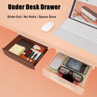 Under Desk Drawer Slide-out Large Office Organizers and Storage Drawers - Small Black Kings Warehouse 
