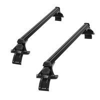 Universal Car Roof Racks Pod Aluminium Cross Bars Adjustable 145cm Black Christmas Peak Season Sale Kings Warehouse 