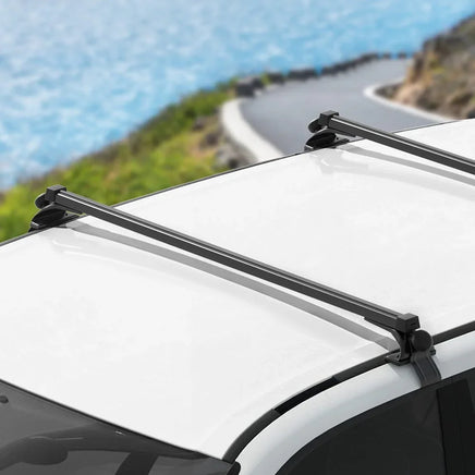 Universal Car Roof Racks Pod Aluminium Cross Bars Adjustable 145cm Black Christmas Peak Season Sale Kings Warehouse 