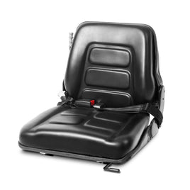 Universal Forklift Seat Tractor Excavator Truck Bobcat Leather Backrest Kings Warehouse 