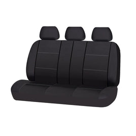 Universal Lavish Rear Seat Cover Size 06/08S | Black/White Stitching Kings Warehouse 