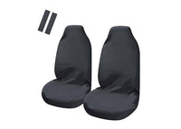 Universal Pulse Throwover Front Seat Covers - Bonus Seat Belt Buddies | Black Kings Warehouse 