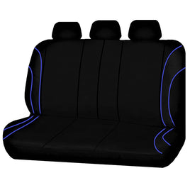 Universal Strident Rear Seat Covers Size 06/08S | Blue Piping Kings Warehouse 
