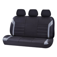 Universal Ultra Light Neoprene Rear Seat Covers Size 06/08H | Black/Grey Kings Warehouse 