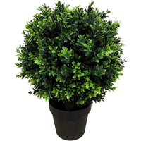 UV Resistant Artificial Topiary Shrub (Hedyotis) 50cm Mixed Green Kings Warehouse 