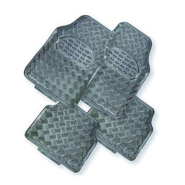 VENOM 4-Piece Car Mat - CARBON [Rubber/Aluminium Look] Others Kings Warehouse 