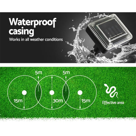 Vermitrap Set of 6 Ultrasonic Solar Powered Snake Repellent Garden Kings Warehouse 