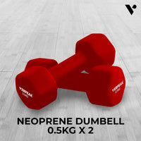 Verpeak Neoprene Dumbbell 0.5kg x 2 VP-DB-117-BU Kings Warehouse 
