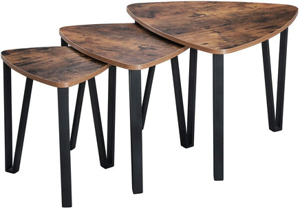 Vintage Nesting Coffee Table Set of 3 living room Kings Warehouse 
