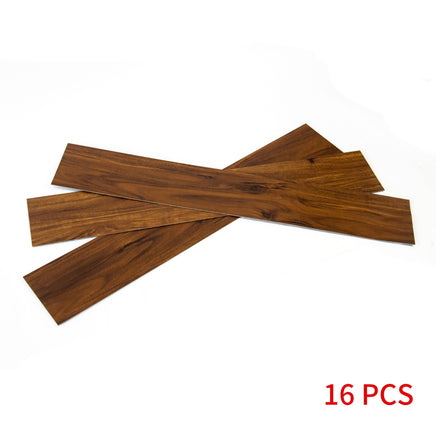 Vinyl Floor Tiles Self Adhesive Flooring Walnut Wood Grain 16 Pack 2.3SQM Appliances Supplies Kings Warehouse 