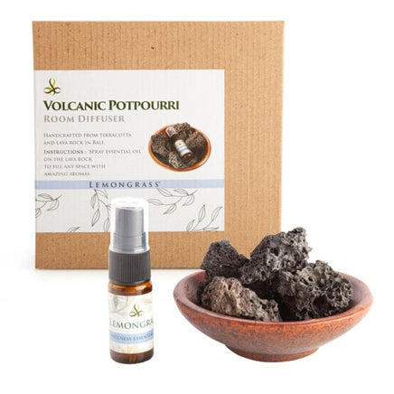 Volcanic Room Diffuser in Terracotta Bowl - Lemongrass Kings Warehouse 