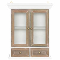 Wall Cabinet White 49x22x59 cm Solid Wood Living room Kings Warehouse 