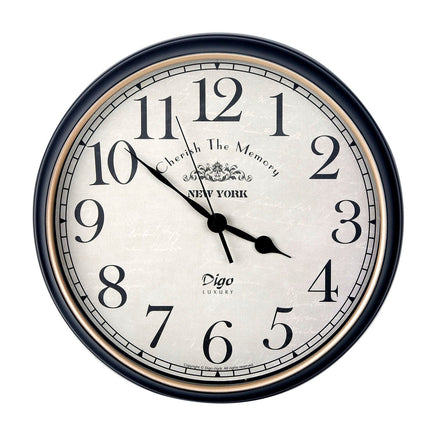 Wall Clock Large 41cm Silent Home Wall Decor Retro Clock for Living Room Kitchen Home Office Kings Warehouse 