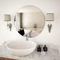 Wall Mirror 60 cm Round Glass Kings Warehouse 