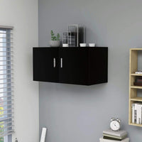 Wall Mounted Cabinet Black 80x39x40 cm