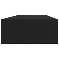 Wall-mounted Drawer Shelf Black 60x23.5x10cm Storage Supplies Kings Warehouse 