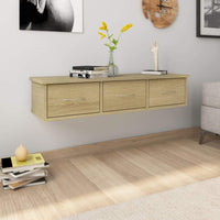 Wall-mounted Drawer Shelf Sonoma Oak 88x26x18.5 cm