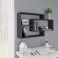 Wall Shelves Grey 104x20x60 cm