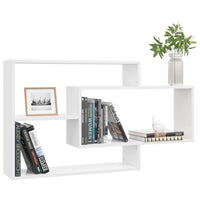 Wall Shelves High Gloss White 104x20x60 cm Kings Warehouse 