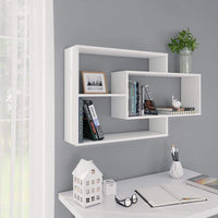 Wall Shelves White 104x20x60 cm