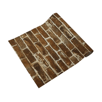 Wallpaper Faux Brick Wall Paper Roll KingsWarehouse 